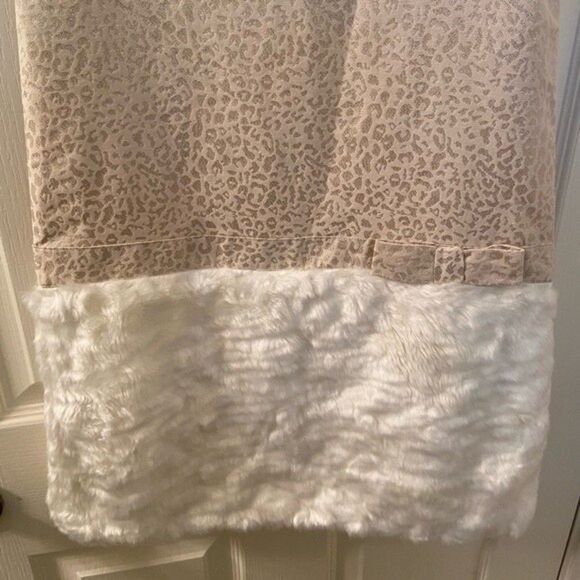 Janie and Jack x Rachel Zoe Cheetah Faux Fur Metallic Dress Girls Size 10 NWT - Picture 3 of 9